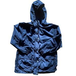 VINTAGE x CHEROKEE Womens Navy Blue Spring WInd Rain Jacket 90s y2k Size L/XL